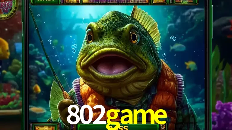 Personagem de peixe pescador do popular jogo de slot com tema de pescaria, uma das emocionantes opções de caça-níqueis para jogar e ganhar no cassino 802game.